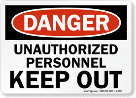 Unauthorized Sign Free Download Image - Free PNG