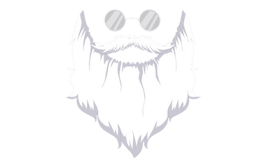 Download Santa Claus Beard Png - Cartoon White Beard Png