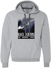 Black Lightning Series Premium Fleece Hoodie - Visionary Hoodie Png