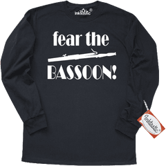 Bassoonist Long Sleeve T - Shirt Has Funny Bassoon Quote And Png