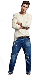 Fashion Men Transparent Png Clipart - Mens Jeans Fashion Png