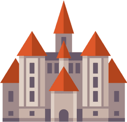 Castle Vector Svg Icon - Medieval Castle Icon Png