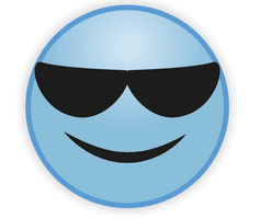 Blue Cute Sky Emoji Free HD Image - Free PNG