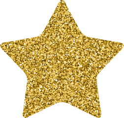 Transparent Decoration Gold Glitter Png Star