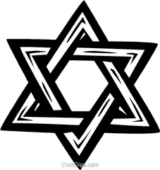 Star Of David Royalty Free Vector Clip Art Illustration - Judaism View Of Jesus Png