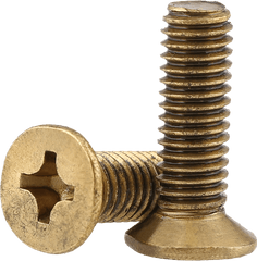 Gb819 Brass Countersunk Head Screw - Flat Head Screw Bolt Png