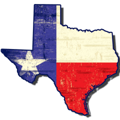 Texas Flag Distressed Patch - Texas Png