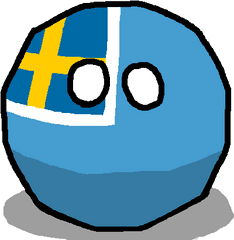 Swedish Delawareball - Albania Countryball Png