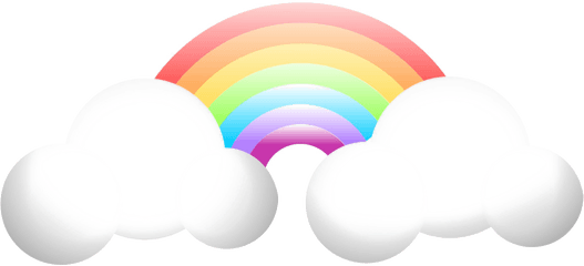 Clouds Rainbow Png Image Background Arts - Circle