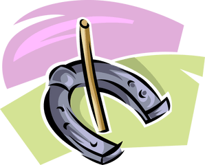 Horseshoe Royalty Free Vector Clip Art - Horseshoes Game Png