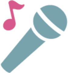 Microphone Microfono Emoji Animoji Singer - Circle Png