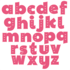 Valentine Alphabet Scrapbook Cuts Svg Cutting Files Doodle - Miss Kate Cuttables Valentine Alphabet Png