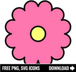 Free Flower Icon Symbol Png Svg Download - Icon Saved Messages Logo
