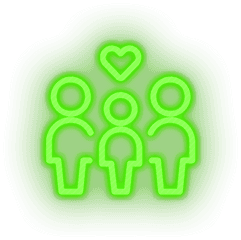 Parent Person Human Heart Parents Baby Neon Sign - Family Language Png