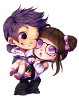 Chibi Images Couple Anime Free HD Image - Free PNG