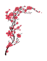 Blossom Cherry Peach Red Tattoo Free Transparent Image HQ - Free PNG