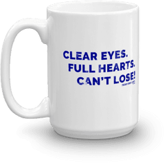 Friday Night Lights Clear Eyes White Mug U2013 Nbc Store - Serveware Png