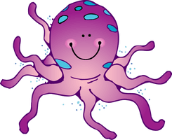 Cute Octopus Clipart - Free PNG