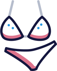 Bikini Summer Holidays Free Icon Of - Clip Art Png