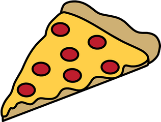 Pepperoni Pizza Slice - Cheese Pizza Slice Clipart Png