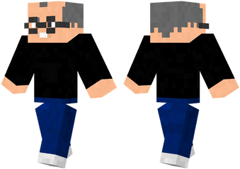 Steve Jobs Skin New - Slenderman Skin Minecraft Pe Png