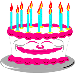 Download 8th Birthday Cake Happy Clip 2 Clipart Png - Animation Birthday Cake Animated