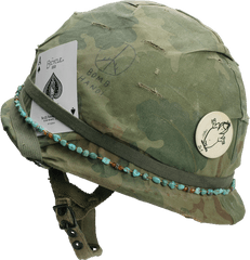 Pin - Vietnam War Helmet Png