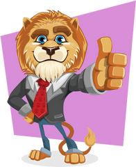 Lion King Animal Business Suit - Estime De Soi Enfants Png