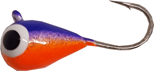 Orange Purple Uv Glow Tungsten Jig - Hook Png