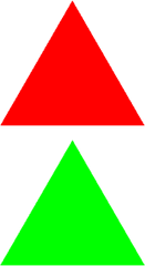 Download Free Png Green Triangle - Red And Green Triangle