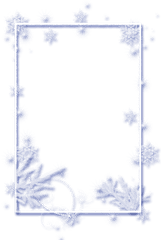 Ftestickers Christmas Frame Snowflakes Ice Transparent - Winter Photo Frame Png