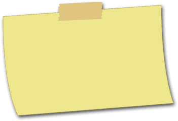 Note Clipart Posted Transparent Free - Rectangle Sticky Note Png