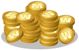 Golden Coins Stack Currency PNG Image High Quality