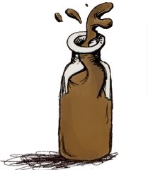 Flavored Milk In Schools Dairy Discovery Zone - Bottle Chocolate Milk Drawing Png