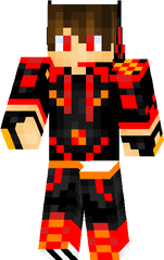 Red Lightning Boy Gamer U2022 Utkio - Minecraft Ender Dragon Skin Png