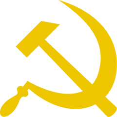 Free Hammer And Sickle Png Download - Gold Hammer And Sickle