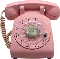 Pink 1964 Date Matched Rotary Dial Desk - Transparent Pink Rotary Phone Png