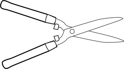 Hedge Cutter Scissors Tool - Hedge Clippers Clipart Png