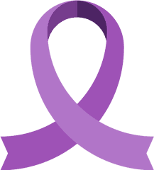 Purple Ribbon Awareness Png Icon - Lazo Feminista