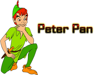 Peter Pan Silhouette Png - Peter Pan Cartoon Png