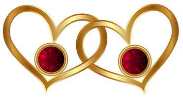 Heart Abstract Gold Free Clipart HD - Free PNG