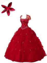 1484458037 The Girl In Red Dress Png