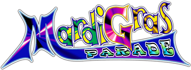 Download Mardi Annoucement Parade Gras Streamer Logo Clipart - Clip Art Png