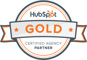 Inbound Marketing Agency Houston Tx - Hubspot Gold Partner Badge Png