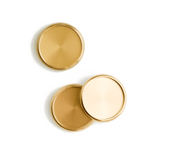 Set Of 9 Gold Discs - Solid Png