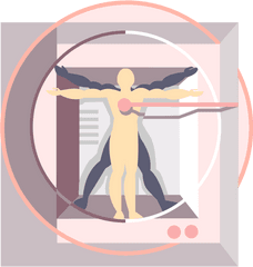 Digital Redux Of Da Vinciu0027s Vitruvian Man - Vector Image Fats As An Energy Source Png