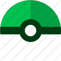 Pokeball - Pokemon Ball Green Png