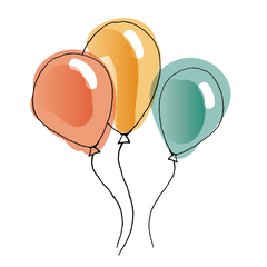 Download Hd Balloon Watercolor Painting Clip Art - Cute Balloons Transparent Background Png