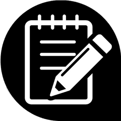 Notepad R - Note App Icon Black And White Png