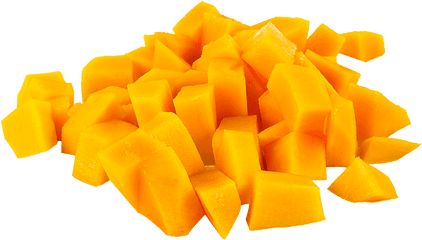 Fruit Mango In Pieces Transparent Png - Transparent Mango Cubes Png